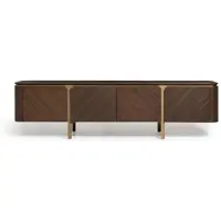 AEA Sideboard RTV Lowboard TV Ständer Tisch Holz Braun Wohnwand Modern