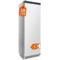 GastroHero Lagerkühlschrank ECO 400 336 Liter Weiß Umluftkühlung 0 bis +8 °C automatische Abtauung Gewerbe Kühlschrank