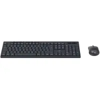 Hama Funktastatur WKM-200, mit Maus, Schwarz, QWERTZ