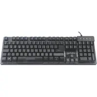 Manhattan USB-Gaming-Tastatur mit LEDs und Metallunterseite