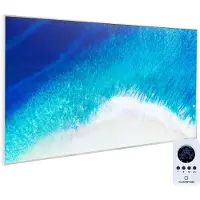 Klarstein Infrarotheizung mit Thermostat, 600W Elektroheizung, Bild-Infrarotheizung zur Wandmontage, IR mit Fernbedienung, Erkennung Offener Fenster, Feuchtraum Heizkörper, Elektro Wand Heizung
