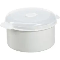 PLAST TEAM Vertriebs GmbH plast team Mikrowellendose Micro 2,0 Liter rund weiß/transparent