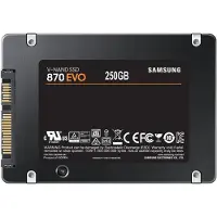 Samsung 870 EVO, 250 GB, 2.5", 560 MB/s, 6 Gbit/s