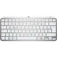 Logitech MX Keys Mini, Mini, Kabellos, RF Wireless + Bluetooth, QWERTZ, LED, Grau
