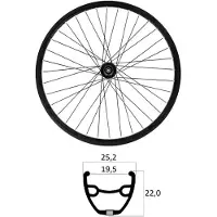 Mvtek E-bike 27.5´´ 6b Disc Tubeless Mtb Vorderrad