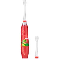 Brush-Baby BRB192, Kind, Vibrierende Zahnbürste, Rot, Transparent, 2 min, Oval, 3 Jahr(e)
