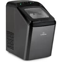 Klarstein Eiswürfelmaschine Klein, 2,9 L Eiswürfelbereiter, Eiswürfelmaschine für 15 kg Große und Kleine Eiswürfel, Schnelle Mini-Eiswürfelmaschine, Eiswürfelbereiter Selbstreinigend