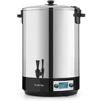 Klarstein KonfiStar 40 Digital Einkochautomat Einkochtopf Einkocher Heißgetränkespender, 40 Liter, 2500 Watt, 30-100 °C, Timer, Warmhalte-Funktion, Deckel mit Verschluss, Edelstahl poliert