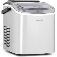 Klarstein Eiswürfelmaschine für Zuhause Camping Gastro, Schnelle Mini-Eiswürfelmaschine Klein, Profi Eismaschine für Große & Kleine Eiswürfel, Selbstreinigend, 1,3L Wassertank, 12kg Eis in 24h