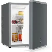 Klarstein Kühlschrank - mit Glastüre, 44L Mini-Kühlschrank für Getränke & Snacks, Kühlschrank Klein & Leise, Verstellbare Ablagen, Schloss, wechselbarer Türanschlag, höhenverstellbare Füße