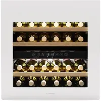 Klarstein Rhone 36 Duo Weinkühlschrank | 36 Flaschen | LED-Steuerung | Push-to-Open | leise Weiß