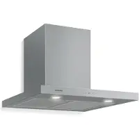 Klarstein Limelight Dunstabzugshaube - Edelstahl Wandhaube, Abzugshaube mit 3 Leistungsstufen, 600 m³/h, Digitalanzeige, LED-Beleuchtung, 64 dB, 60 cm Breite, silber