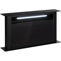 Klarstein Downdraft-Dunstabzugshaube 90cm, versenkbare Abluft/Umluft-Dunstabzugshaube, 714 m³/h mit Boost-Modus, 8 Modi, LED-Licht, Timer, leise, ohne Rohr, Schwarz 60 cm