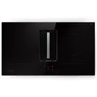 Klarstein 2-in-1 Kochfeld mit Dunstabzug Integriert, Induktionskochfeld mit Dunstabzug für Kochinsel, 4er Kochfeld mit Integriertem Dunstabzug, 750 m³/h Luftstrom, Touch-Display, A