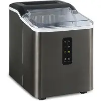 Klarstein Eiswürfelmaschine für Zuhause Camping Gastro, Schnelle Mini Eiswürfelmaschine Klein, Profi Eismaschine für Große Kleine Klare Eiswürfel, Selbstreinigend mit 1,5L Eiswürfelbehälter, 12kg/24h