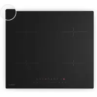 Klarstein Velaire Induktionskochfeld - 60cm, 4-Zonen, 7000W Boost, Touch-Slider, Timer, Kindersicherung, Restwärmeanzeige, Glaskeramik, Einbau Kochfeld Induktion, Schwarz