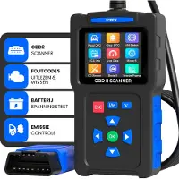 Strex Alles in einem OBD2 Diagnosegerät mit LCD Anzeige | OBD2 Scanner für Autos mit Motorcode Finder & Fehlerlesegerät | EOBD/obd-ii Diagnosewerkzeuge mit Deutsche Sprache