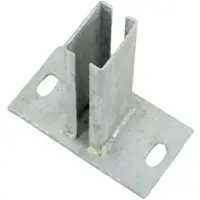 Galaflor Bodenplatte 150x80 mm für 60x40 Pfosten Verzinkt