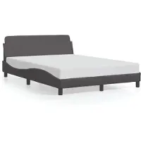 vidaXL Bettgestell "Dover" Grau 120x200 cm Kunstleder