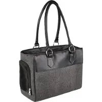 Flamingo Hundetasche - Tragetasche Lior Grau – 45x19x29cm – Textil – Öffnungen vorn/Oben