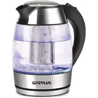G3ferrari G3 Ferrari G1006600 Wasserkocher und Teekanne aus Glas, Stahl