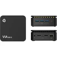 Kramer VIA-GO3, Desktop, Schwarz, Aluminium, Kensington, CE, FCC, UL, BIS, Intel