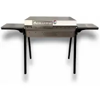 Grillpeter Mangal Bulat 70 Schaschlikgrill 3mm Edelstahl Deckel Ablagen