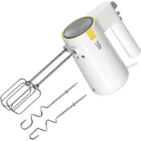 Beko Handrührgerät 425 Watt 5 Geschwindigkeitsstufen + Turbo, Rührbesen + Haken, Edel