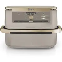 Ninja Foodi FlexDrawer Heißluftfritteuse, Dual Zone, Stone Gold AF500EUSD