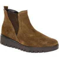 Gabor Damen Stiefeletten 8015 Chelsea Stil Keilabsatz H-Weite flach Reißverschluss