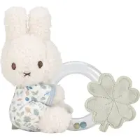 Tiamo Miffy Fluffy Lucky Leaves Ring Rattle Rassel 0 m+ Blue 1 St.
