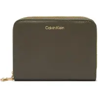 Calvin Klein "CK PULLER MEDIUM FLAP ZIP AROUND" Damen Geldbörse, Portemonnaie mit CK-Schmuck-Logo