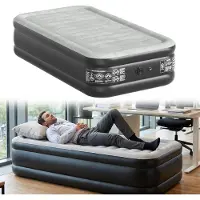 XINZI Luftmatratze Selbstaufblasend (190 × 99 × 46 cm) – Mit eingebauter elektrischer Luftpumpe & Tasche, schnelles Aufblasen, praktisches Luftbett