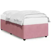 vidaXL Bettgestell Rosa 90x200 cm Samt