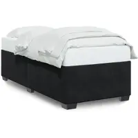 vidaXL Bettgestell Schwarz 90x190 cm Samt
