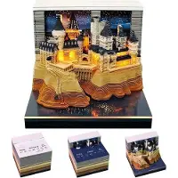 OEM Mini-Kalender für Kinder 2026 - Mini-Scheurkalender - mit LED-Licht - 8,5 x 8,5 x 6,8 cm - Bunte Kalender für das Büro - Idealer Geschenkidee für das Jahr 2026