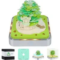 OEM Mini-Bürokalender mit LED-Licht - Mini-Bürokalender für Kinder - Kalender für das Jahr 2026 - mit LED-Licht - Büro-Accessoire - für Kinderzimmer - mit 9,8 x 9,8 x 8,5 cm - Büro-Accessoire für Kinder
