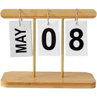 OEM Hauskalender 2026 - Dauerhafte Tageskalender - Herstellbare Büro-Accessoires - Fotografie - Holzdesign - Perfekt für Zuhause - Büro - Weihnachten - Partydeko