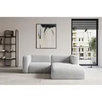 ALTDECOR Ecksofa - MIRA-L1 - 227x179x89 - Grau - Corner Sofa Eckcouch Couch L-Form, links/rechts angeordnet