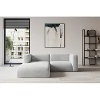 ALTDECOR Ecksofa - MIRA-L1 - 227x179x89 - Grau - Corner Sofa Eckcouch Couch L-Form, links/rechts angeordnet