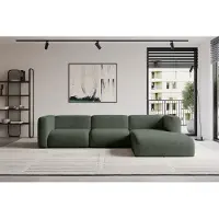 ALTDECOR Ecksofa - MIRA-L2 - 318x179x89 - Grün - Corner Sofa Eckcouch Couch L-Form, links/rechts angeordnet