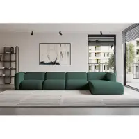 ALTDECOR Ecksofa - MIRA-L3 - 409x179x70 - Grün - Corner Sofa Eckcouch Couch L-Form, links/rechts angeordnet