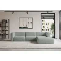 ALTDECOR Ecksofa - MIRA-L2 - 318x179x89 - Grün - Corner Sofa Eckcouch Couch L-Form, links/rechts angeordnet
