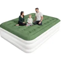 Famanu Luftmatratze für 2 Personen - selbstaufblasend in 3 Minuten - 203 x 152 x 46 cm