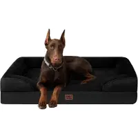 Merkloos Hundebett Orthopädisches Hundebett für große Hunde, 122 x 89 cm, Hundebett aus Memory-Schaum XXL, waschbares Hundesofa, wasserdicht, rutschfe