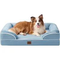 Merkloos Hundebett Orthopädisches Hundebett für große Hunde, Memory-Schaum-Hundebett für mittelgroße Hunde, waschbar, Hundesofa, wasserdicht, rutschfe
