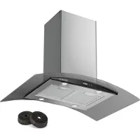 Klarstein Dunstabzugshaube 90cm, Abluft Dunstabzugshaube mit Spülmaschinenfestem Filter, LED-Beleuchtung & Touch Controls, Leise Abzugshaube mit 600 m³/h Luftstrom, Energieeffiziente Wandhauben