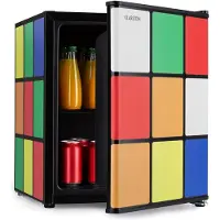 Klarstein Solve Kühlschrank Mini-Bar 48L Zauberwürfel-Design Mehrfarbig
