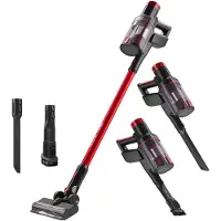 ProfiCare PC-BS 3136 A, Beutellos, Anthrazit, Rot, Trocken, HEPA, Zyklonal, Teppich, Harter Boden, Polsterung