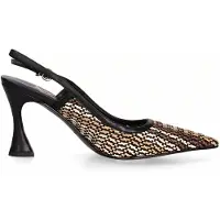 Marc Ellis Silvana Plus Damen Schuhe, geflochtenes Mehrfarb-Leder, mit Absatz, im Skulpturen-Design
